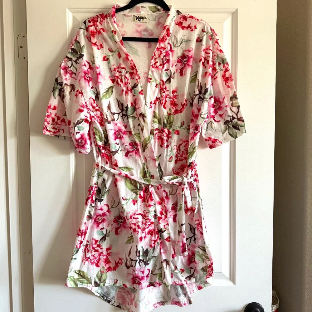 Show Me Your MuMu Floral Robe O/S - Picture 2 of 7